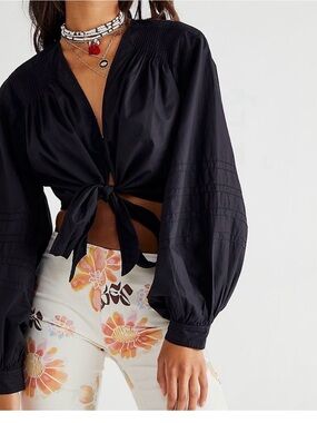 Free People Gigi tie front top